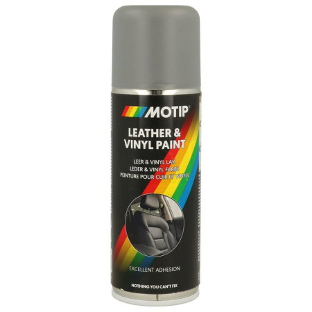 Vopsea pentru piele (Cosmetice si intretinere auto) - Vopsea pentru piele gri Motip 200ml