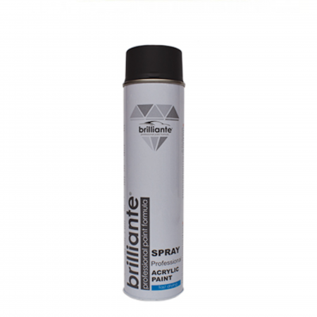 Branduri - Vopsea Spray Acrilică Brilliante Negru Mat RAL 9005 600 ml