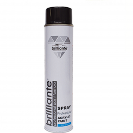 Branduri - Vopsea Spray Acrilică Brilliante Negru Lucios RAL 9005 600 ml