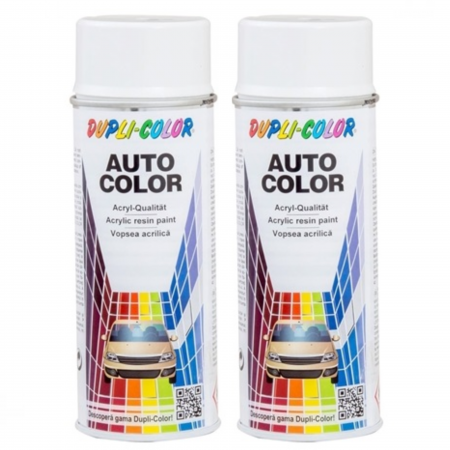 Branduri - Pachet 2 x Vopsea spray auto Dacia alb boreal Dupli Color  350 ml