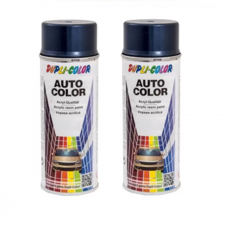 Vopsea Auto - Pachet 2 x Vopsea Spray Auto Dacia Albastru Olimp Metalizată Dupli-Color 400 ml