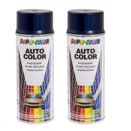 Branduri - Pachet 2 x Vopsea spray auto Dacia albastru spectral metalizată Dupli-Color 350 ml