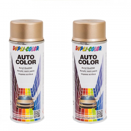 Branduri - Pachet 2 x Vopsea spray auto Dacia bej stelar metalizată Dupli Color 350 ml