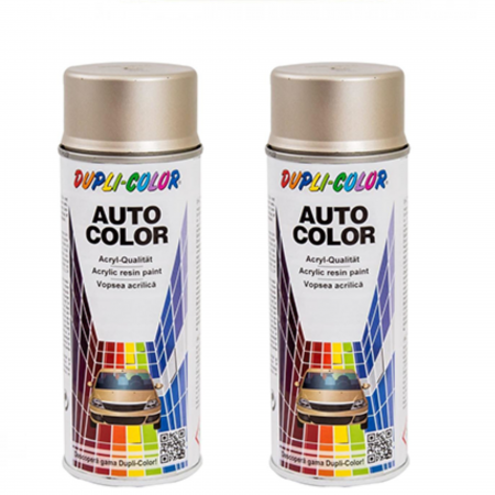 Branduri - Pachet 2 x Vopsea spray auto Dacia crem auriu metalizată Dupli Color 350 ml