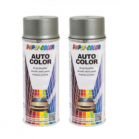 Branduri - Pachet 2 x Vopsea spray auto Dacia gri verde primăvara metalizată Dupli-Color 350 ml