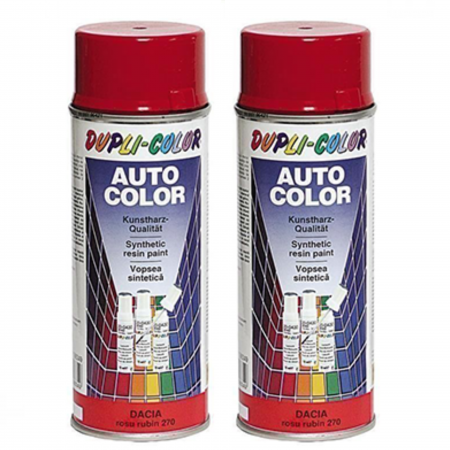 Branduri - Pachet  2 x Vopsea Spray Auto Dacia Roșu 275 Dupli Color 350 ml
