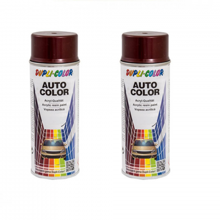 Branduri - Pachet 2 x Vopsea spray auto Dacia roșu indian metalizată Dupli Color 350 ml