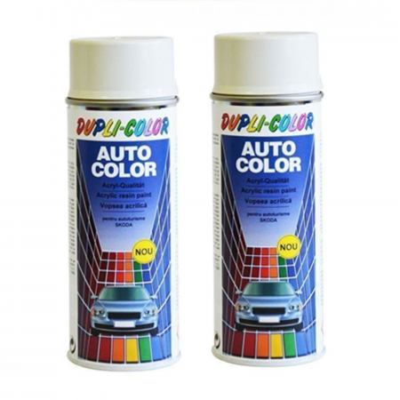Branduri - Pachet 2 x Vopsea Spray Auto Skoda Alb Candy 1026 Dupli-Color 400 ml
