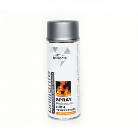 Branduri - Vopsea Spray Brilliante Temperaturi Inalte Argintiu 400 ml