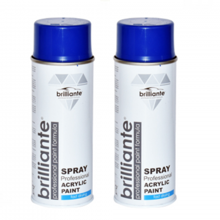 Branduri - Pachet 2 x Vopsea Spray Brilliante Albastru Semnal RAL 5005 400 ml
