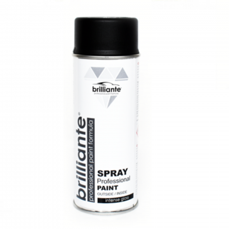 Branduri - Vopsea Spray Brilliante Cauciucată Negru 400 ml