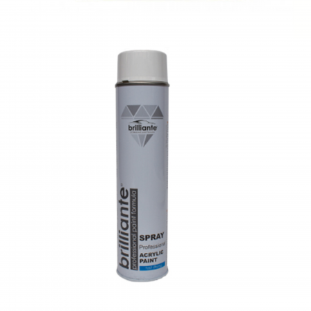 Branduri - Vopsea Spray Acrilică Brilliante Alb Clasic Lucios RAL 9003 600 ml