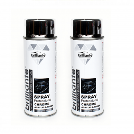 Branduri - Pachet 2 x Vopsea Spray Brilliante Crom Argintiu 400 ml