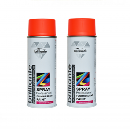 Branduri - Pachet 2 x Vopsea Spray Brilliante Fluorescentă Roșu 400 ml