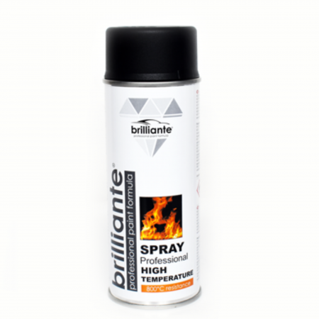 Branduri - Vopsea Spray Brilliante Temperaturi Înalte Negru 400 ml