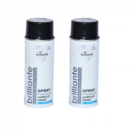 Branduri - Pachet 2 x Vopsea Spray Brilliante Gri Negru RAL 7021 400 ml