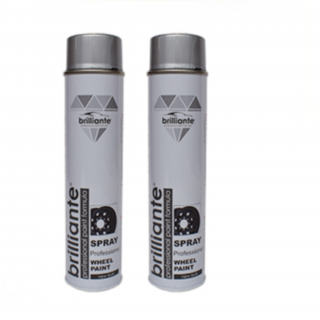 Vopsea Auto - Pachet 2 x Vopsea Spray Brilliante pentru Jante Argintiu 600 ml