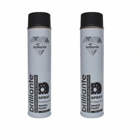 Branduri - Pachet 2 x Vopsea Spray Brilliante pentru Jante Negru Satin 600 ml