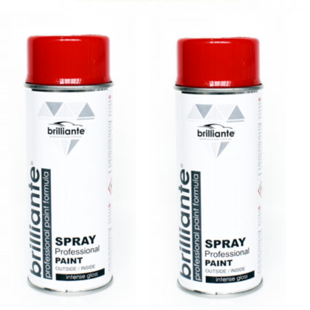 Branduri - Pachet 2 x Vopsea Spray Brilliante Roșu Foc RAL 3000 400 ml