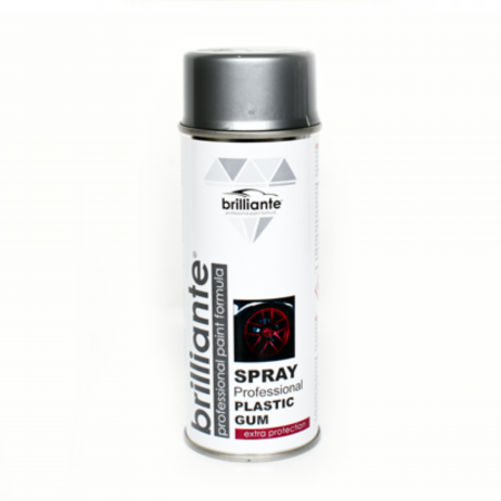 Branduri - Vopsea Spray Brilliante Cauciucată (Argintiu) 400 ml
