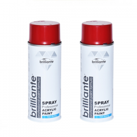 Branduri - Pachet 2 x Vopsea Spray Brilliante Roșu Rubin RAL 3003 400 ml