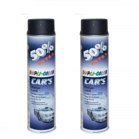 Vopsea Auto - Pachet 2 x Vopsea Spray Negru Mat pentru Jante 600 ml Dupli Color