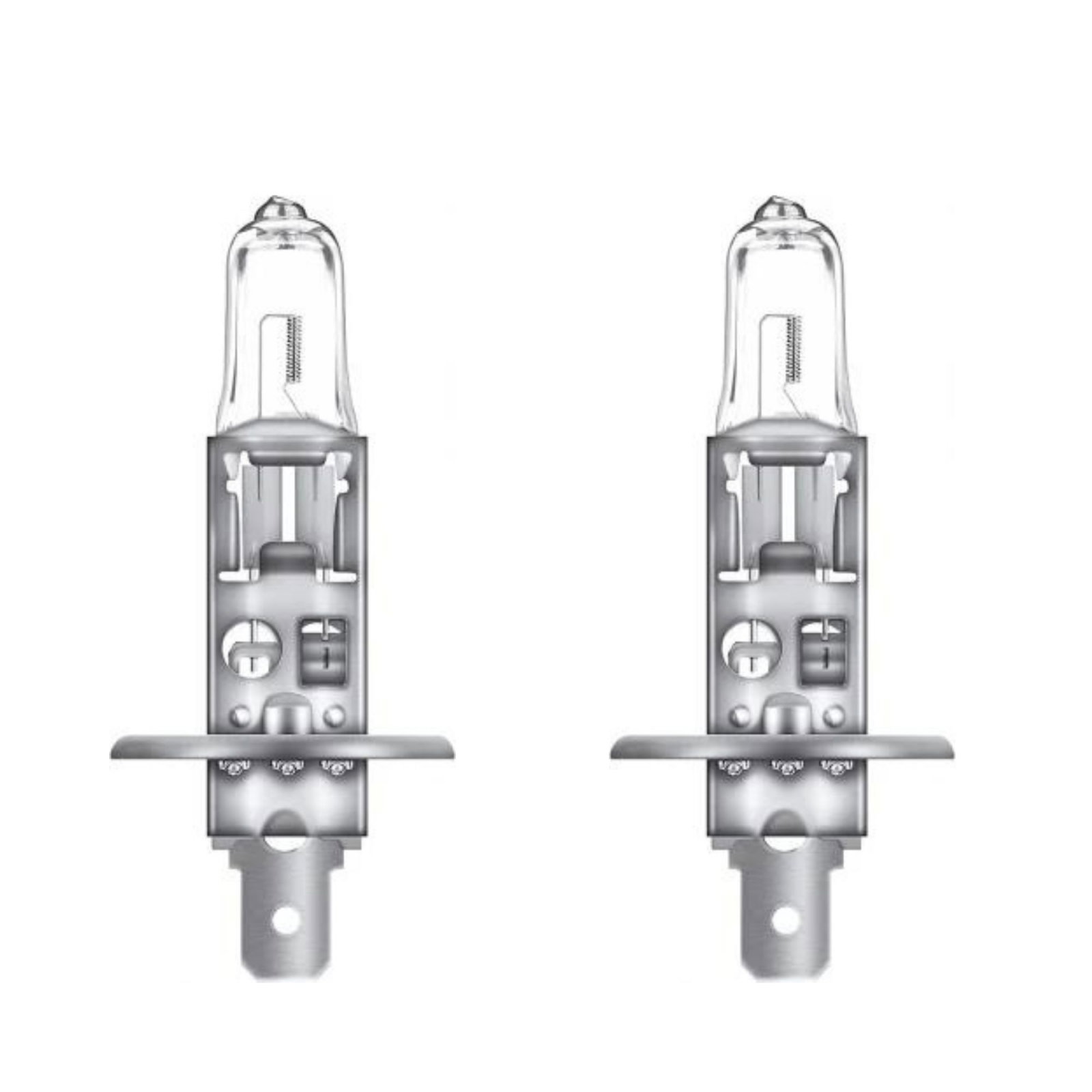 Pachet 2 becuri 12V H1 55 W Osram, Night Breaker Silver +100% Blister