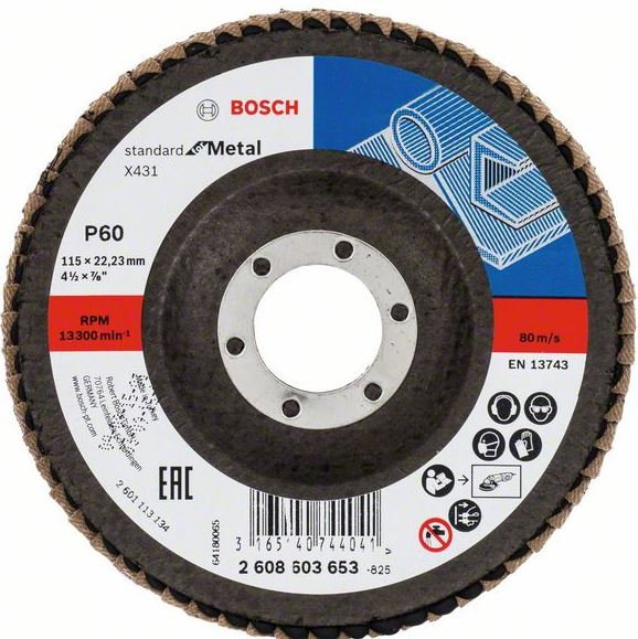 Disc de slefuire evantai X431, Standard for Metal G120