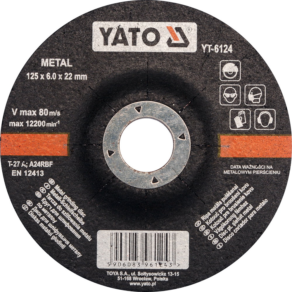 DISC SLEFUIT METAL 125X6X22MM