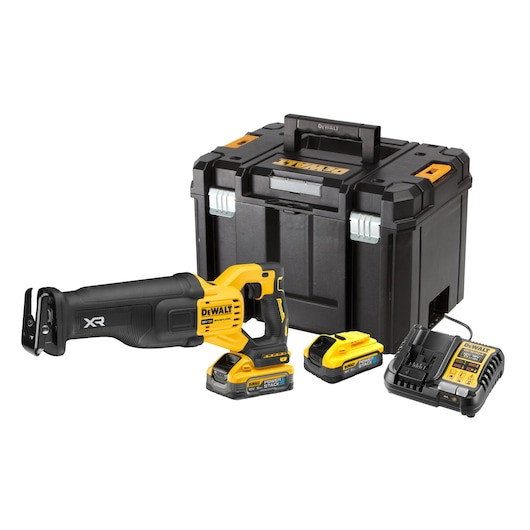 Fierastrau cu miscare alternativa, cu motor fara perii, XR de 18 V - 2 X POWERSTACK 5 AH