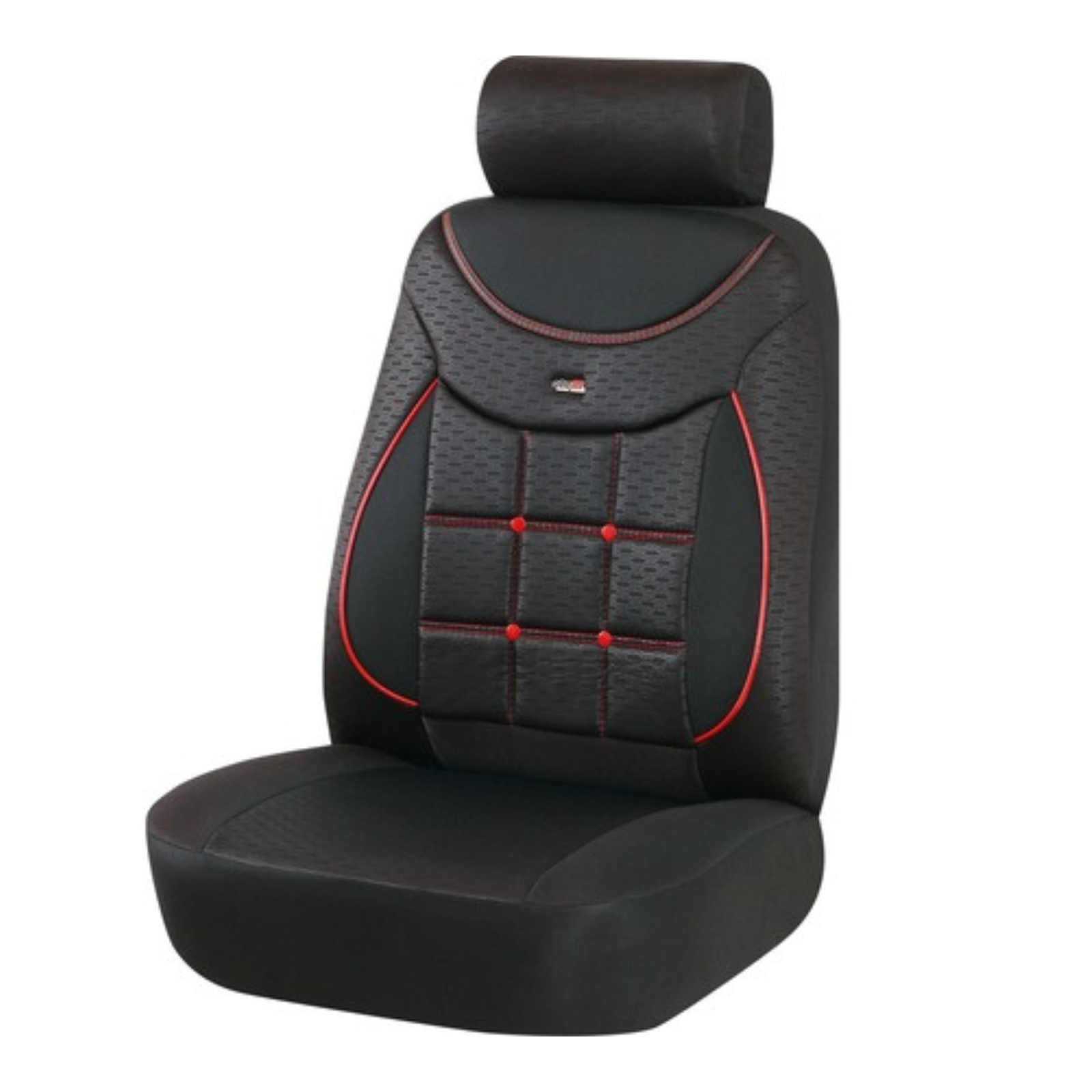 Huse scaun auto Negru Rosu Silver 609