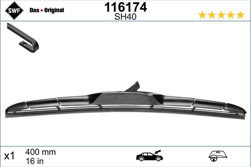 Lamela stergator SWF Wiper Hybrid LHD 400 mm