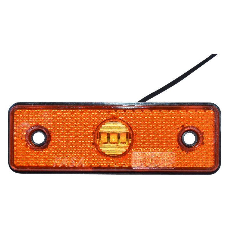 Lampa laterala galbena cu Led 12 24V