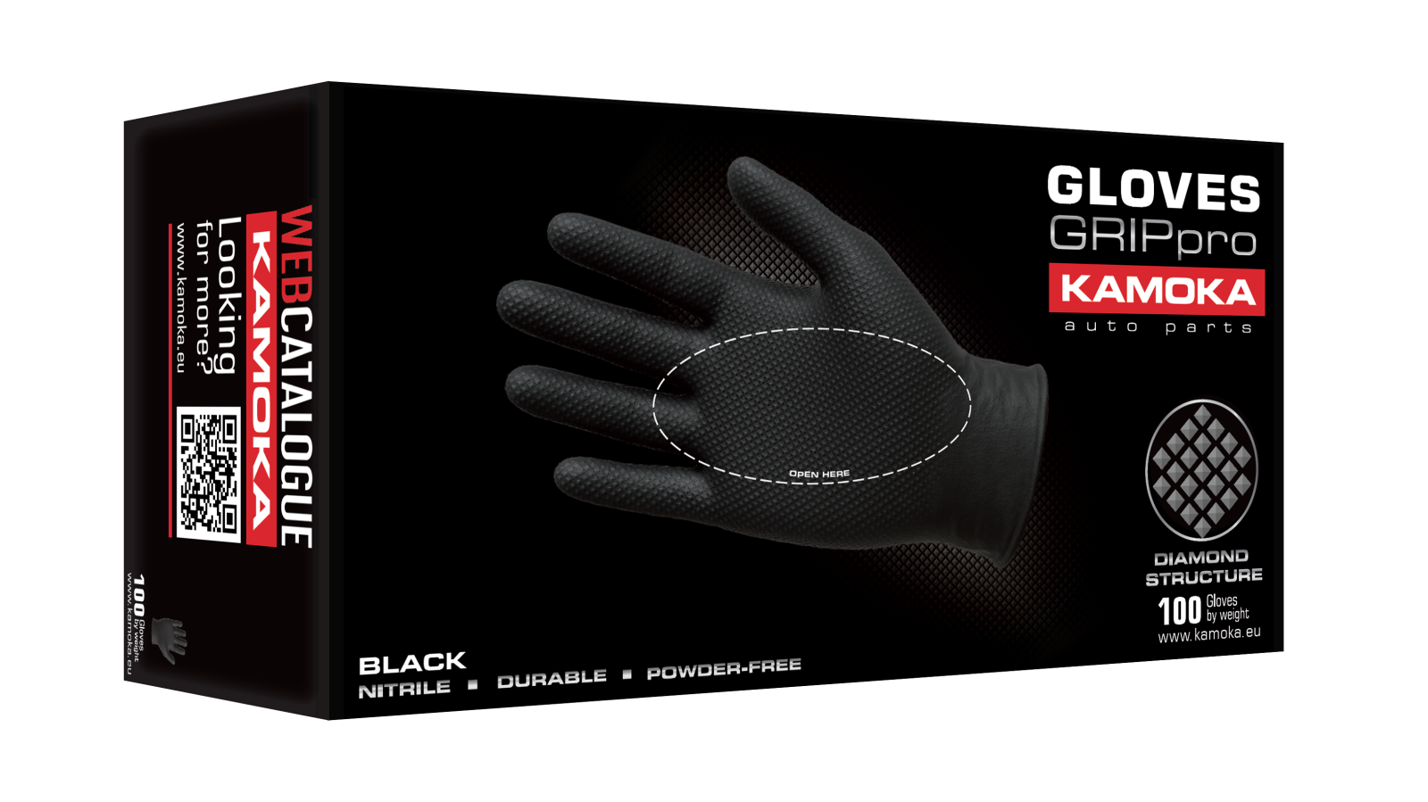 Manusi Nitril-EXTREME GRIP BLACK 100 PC (L)