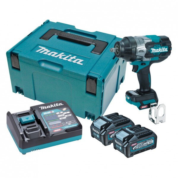 Masina de insurubat cu impact cu 2 acumulatori, Li-Ion, 40 V, 4 Ah, patrat 1 2 inch, 1700 Nm, M12-M36, valiza speciala