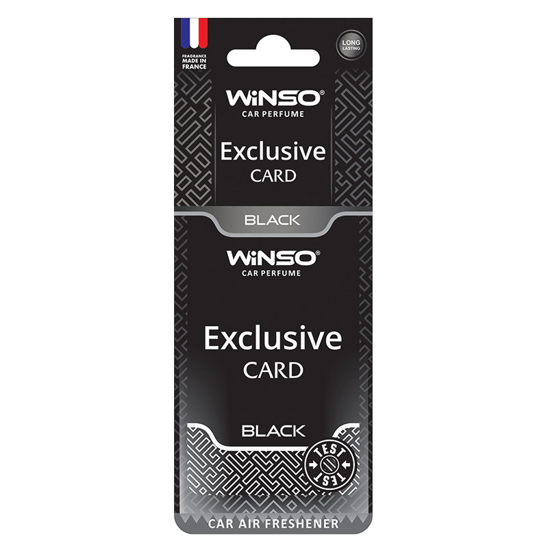 Odorizant auto Winso Car Parfume Exclusive Card Black - Air Fresher