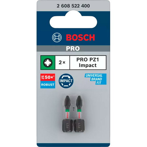 PRO Set 2 biti Impact PZ3 25 mm