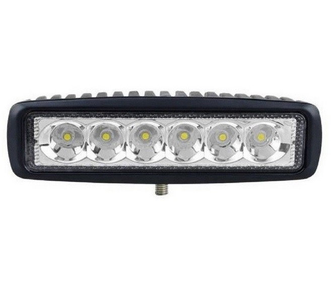 Proiector LED Auto Offroad 18W 12V-24V, 1320 Lumeni, Lungime 16 cm, Flood Beam 60 Grade