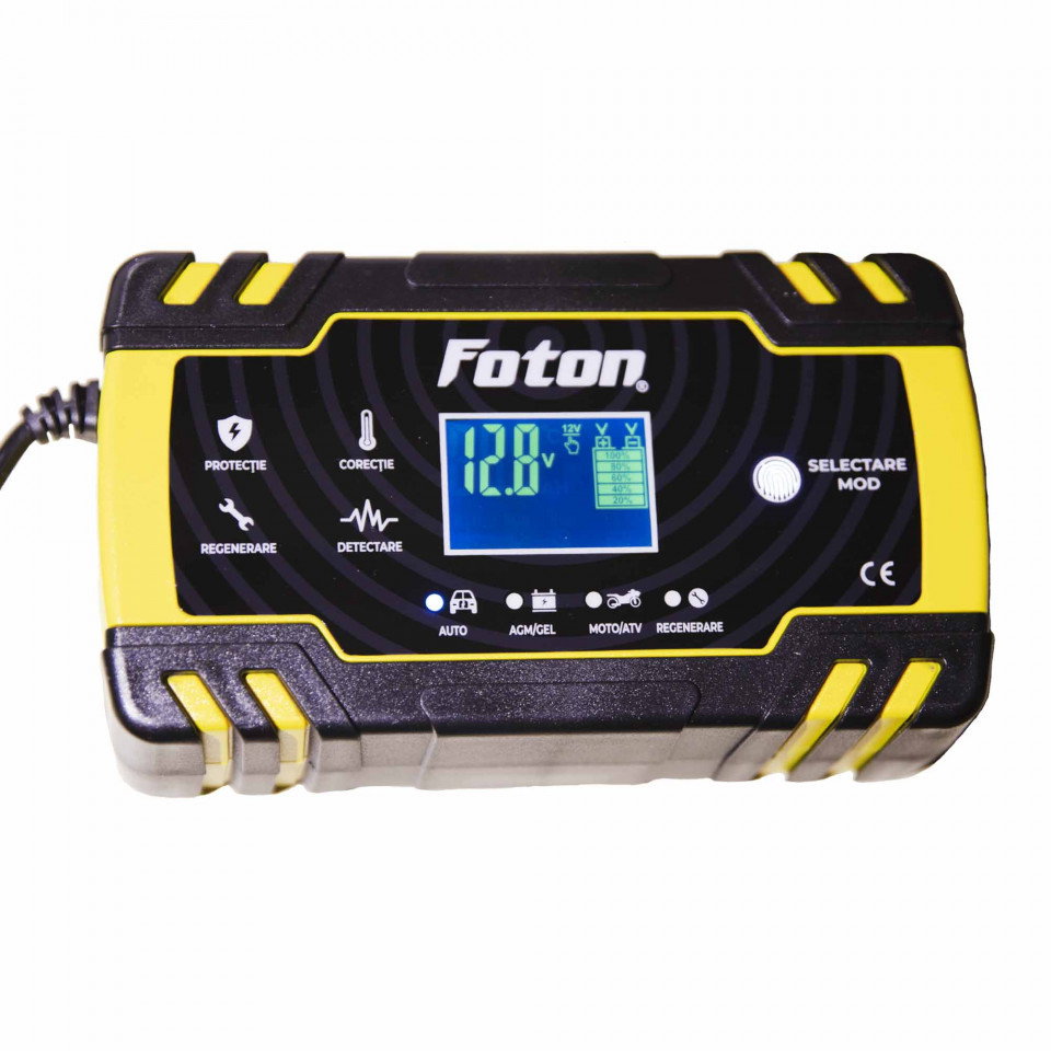 Redresor inteligent Foton RI-1224-8 cu desulfatare - 12V 8A 24V 4A