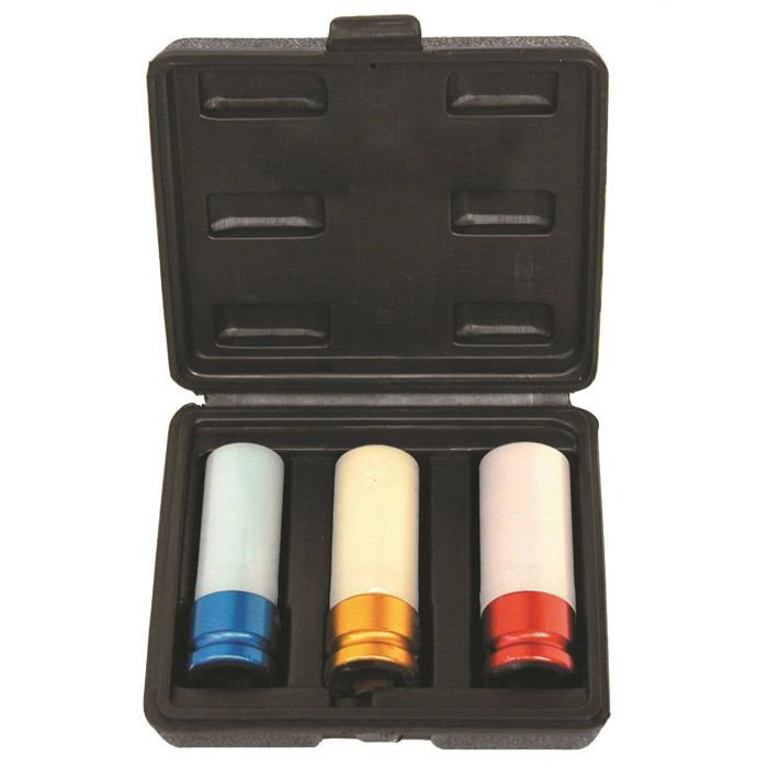 Set 3 tubulare impact cu protectie pentru jante aliaj - 1 2