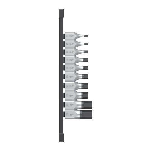 Set chei tubulare cu bit Hex cu patrat 1 2 , sistem metric, 10buc