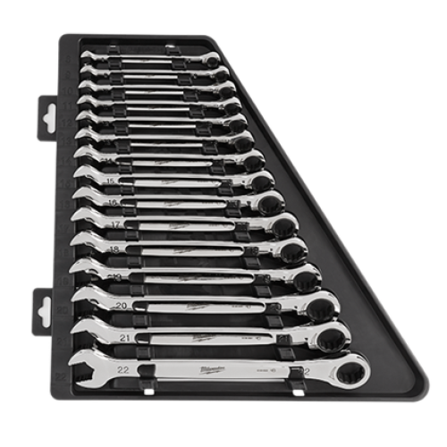 Set de chei combinate cu clichet Maxbitetm metric, 15buc 8-22mm