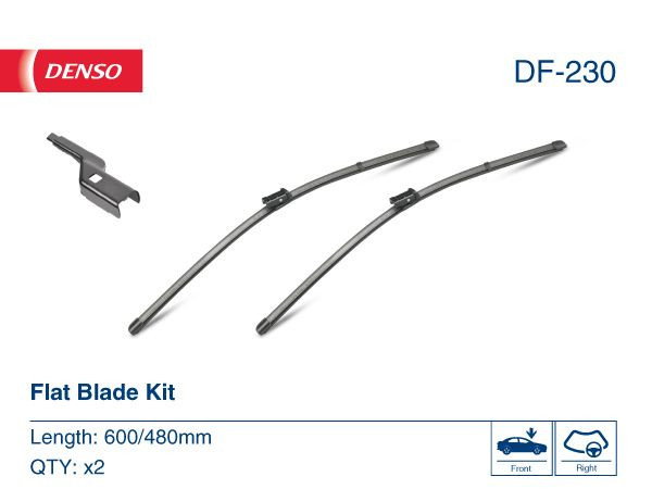 Set Lamela stergator Denso Flat 600 480 mm