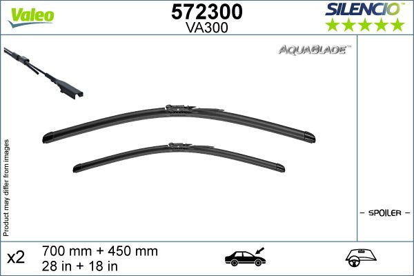 Set stergatoare Valeo Silencio AquaBlade 700 450 mm
