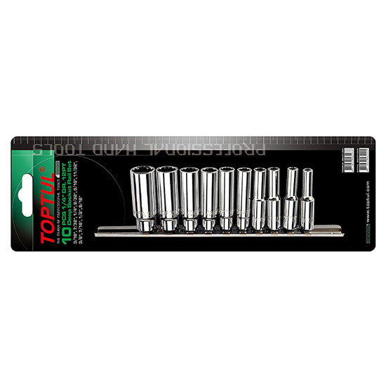 Set tubulare 1 4 12PT (10 piese)