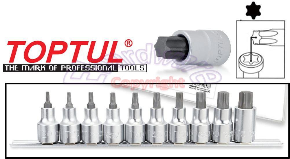 Set tubulare torx 1 2, 10 piese