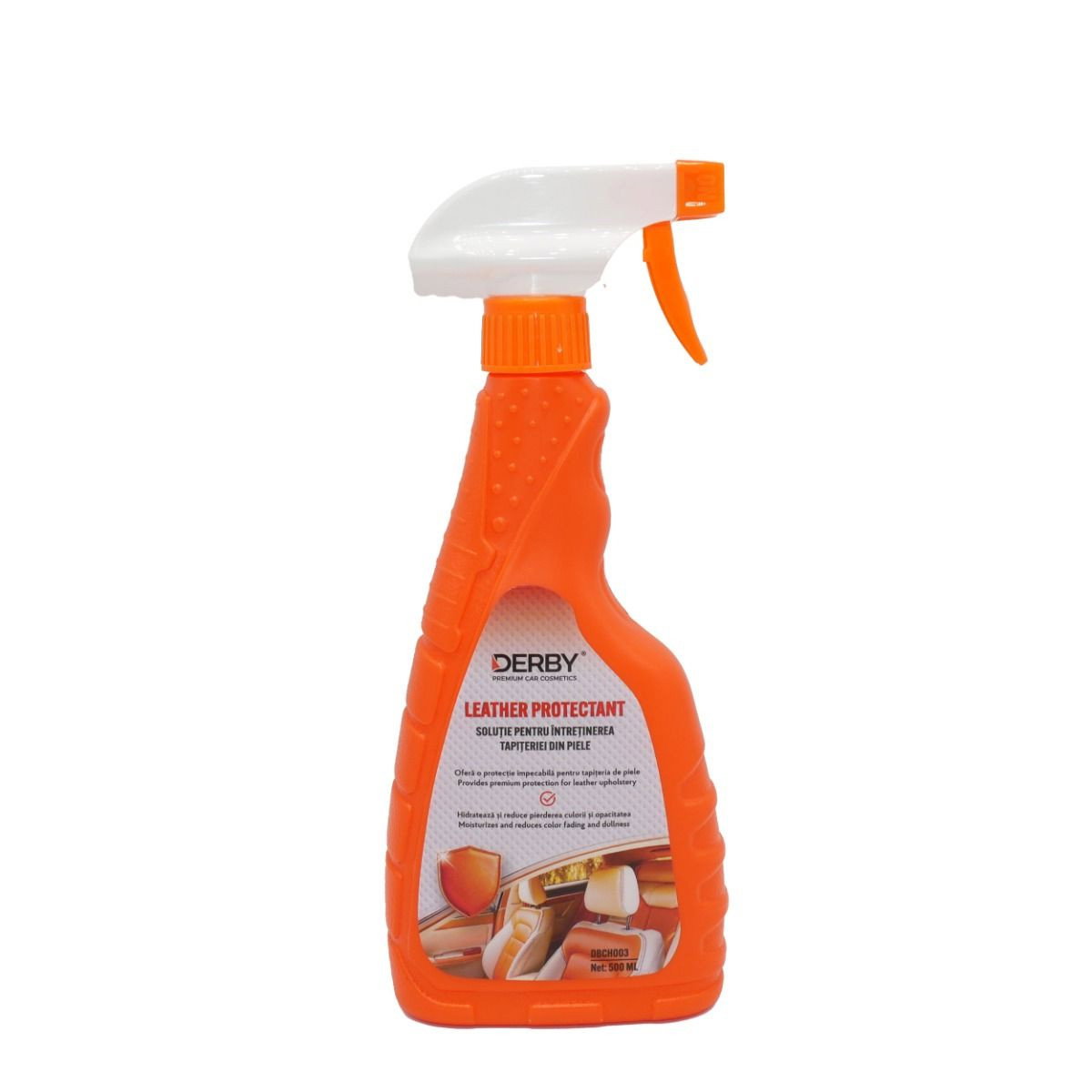 Solutie intretinut tapiteria din piele, cu pulverizator 500ml DERBY