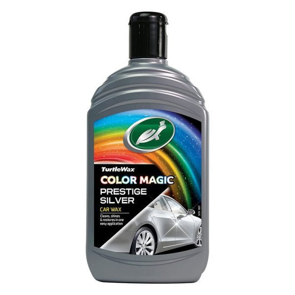 Solutie polish+ceara culoare argintie 3 in 1 Color Magic Prestige Silver TURTLE WAX 500 ml