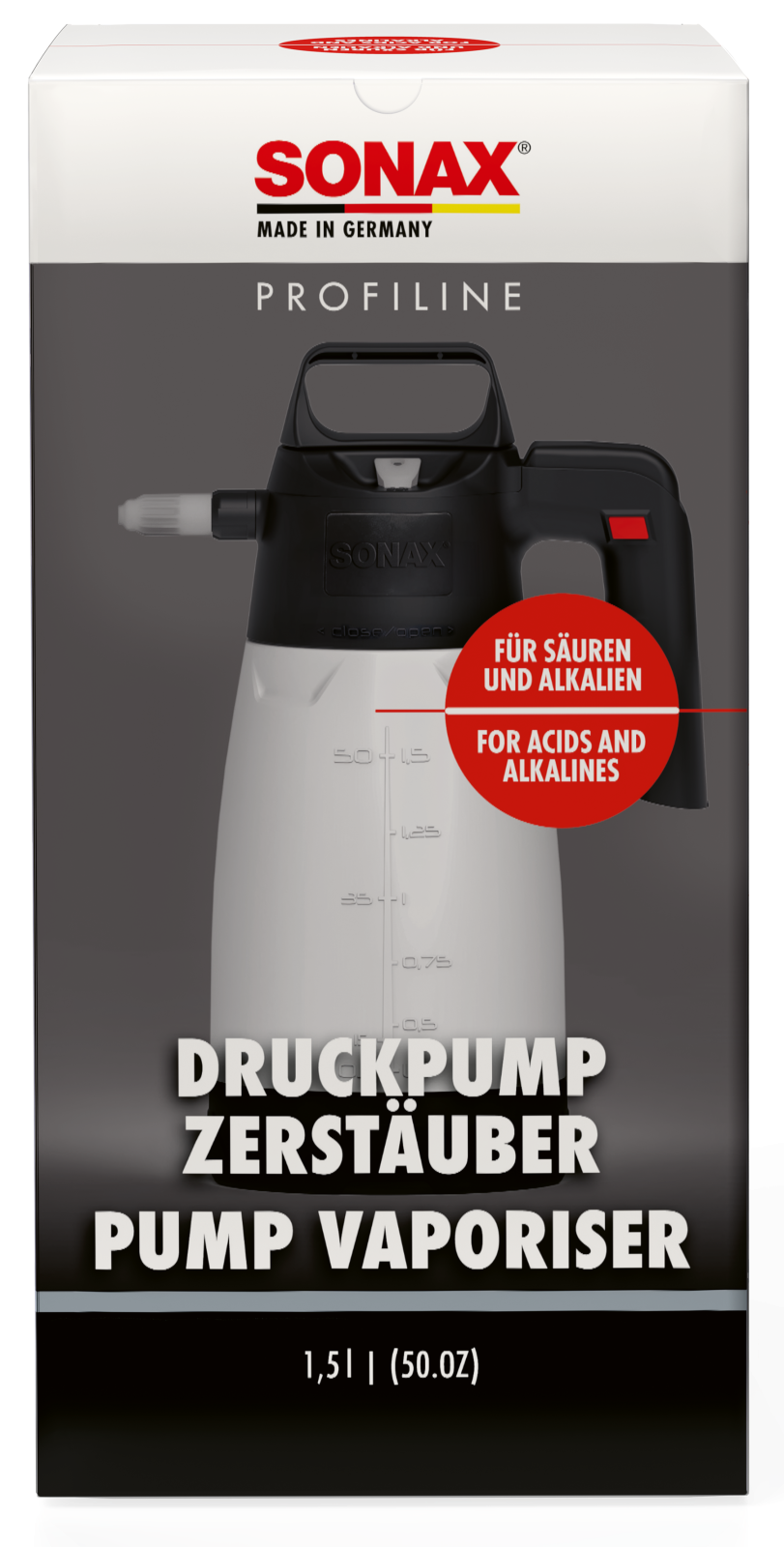 SONAX Bidon cu pulverizator, capacitate 1,5 litri, cod 496005
