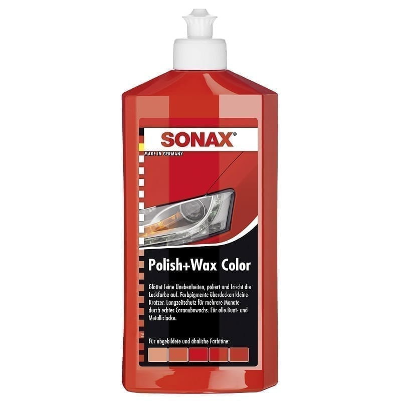 SONAX PolishandWax NanoPro pentru culoarea rosie 250 ml, cod 296441